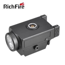 Richfire SFD-057C Tactical Flashlight CSLNM1 LED 800Lm Magnetic Charging Equipment Picatinny Rail Mount Light for Hunting Pistol