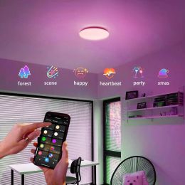 Smart TUYA Ceiling Lamp LED Light For Home Chandelier RGB CCT APP Voice Control AC 220V 300mm Alexa Google Smart Lamp for Home