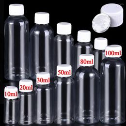 Storage Bottles 1/5/10Pcs Plastic Bottle Transparent Refillable Small Mouth Portable Sample Vials Cosmetic Containers For Lotion Creams