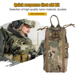 Packs Tactical MOLLE EDC Pouch Emergency Survival Medical EMT First Aid Kit Pouch IFAK Tourniquet Hunting Waist Pack Military Tool Bag