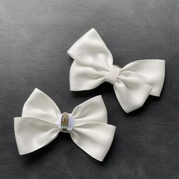 1Pair Women Elegant Bowknot Shoe Clips Wedding Bridal Shoe Charm Buckles DIY Manual Bead High Heel Flower Decorations Accessorie