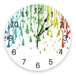 Wall Clocks Art Design Water Droplets Clock For Home Decoration Living Room Quartz Needle Hanging Watch Modern Kitchen