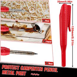 1Pc Professional Tools for Mechanic Carpenter Scribing Pen Scriber Stand Marker Carpenter Pencil Holder Woodworking Joinery Tool