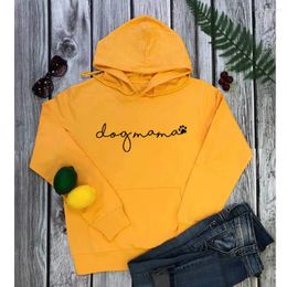Women's Hoodies Dog Mom Printed Cotton Arrival Funny Long Sleeve Tops Casual Fashion Pullover Outfits Lover Gift