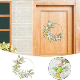 Decorative Flowers Easter Egg Garland Front Door Wall Decoration Wreath Scene Props Window Suction Cups