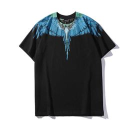 fashion brand mb short sleeve marcelo classic jersey burlon phantom wing t-shirt Colour feather lightning blade couple half t-shirt951S