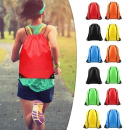 Storage Bags Drawstring Sports Gym Bag Backpack For School Travel Beach Lightweight Fashion