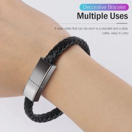 Bracelet USB Cable Portable Fast Charging USB Micro Type C Charger Cord For iPhone 13 12 11 15 Pro Max X Samsung Xiaomi Huawei