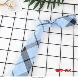 Party Day Neckties Cotton Neck Stripe Wedding Grid Fedex Necktie Mens 22 Tie Fathers 6cm Christmas Colors Tnt Fslfd