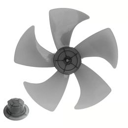 Replacement Fan Blade for 14 Inch Stand Fan Easy to Disassemble and Clean Five Leaf Design for Optimal Performance Black/White