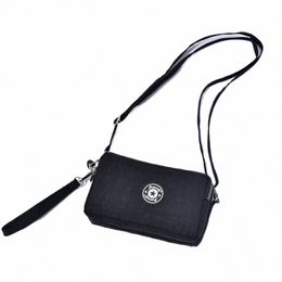 line zipper change purse mobile phe purse menger purse female mobile phe bag travel three-layer zipper 364P#