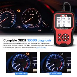 Ancel VD700 OBD Code Reader OBD2 All System Diagnostic Tool Airbag ABS Oil TPMS TPMS Reset Auto Automotive Scanner