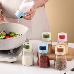 Storage Bottles Quantitative Salt Shaker Control Jar Sprinkle Tool Measure Out Seasoning Box Kitchen Bottle