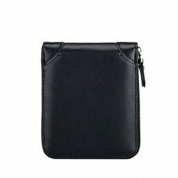 small PU Leather Zipper Wallet for Men with Coin Pocket Luxury Brand High Quality Card Holder q1k3#