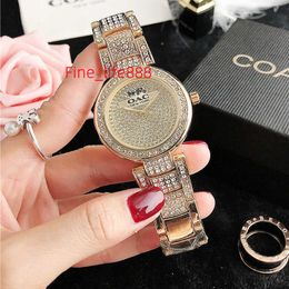 Factory direct price unisex watch manufacturer fashion hunted watch online moissanite synthetic diamond watch for girls stylish