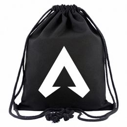 drawstring Bags Anime APEX Sans Canvas Student Toriel Backpack Women Fi Cosmetic Ctainer Casual Beach Bag Shoes Pouch z9ju#