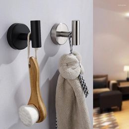 Hooks Wall Hook Stainless Steel Clothes Hanging Matte Black Key Towel Holder For Bathroom Kitchen