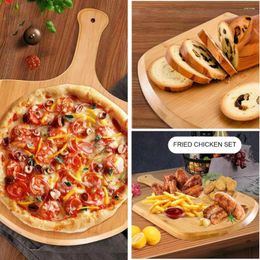 Plates Durable Pizza Peel Bamboo Long Handle Nonstick Cutting Board For Serving Vegetables Desserts Grade