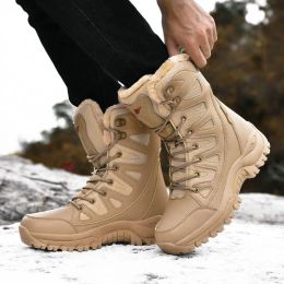 High Boots Military Man Tactical Boots Army Boots Casual Round Toe Platform Sports Shoes Sports and Leisure Loafers Ankle Boots