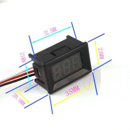 0.36" DC Voltmeter 1000V 500V 300V 200V 100V 30V LED Digital Voltage Display Volt Meter Battery Monitor FOR 5V 12V CAR