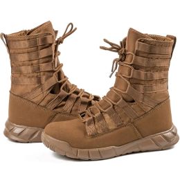 New Lightweight Military Tactical Combat Boots Men Outdoor Hiking Desert Army Boots Breathable Male Ankle Boots Jungle Shoes
