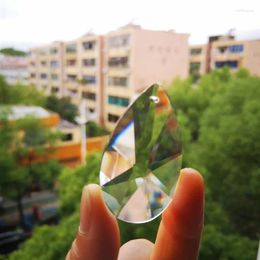 Chandelier Crystal Top Quality Whole Sale Clear Color 12pcs /lot 50mm Glass Prism Drops Pear Pendant Parts