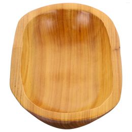 Dinnerware Sets Wood Serving Bowl Wooden Plate Bowls Decorative Fruit Dish Candy Tray Coffee Table Small Jewellery