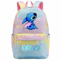 new Stitch Printed Girls Kids School Book Bags Women Bagpack Teenagers Schoolbags Canvas Travel Laptop Backpack J2Gg#