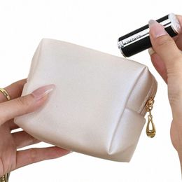 mini Makeup Bag for Purse PU Cosmetic Bag Waterproof Toiletry Bag Travelling Makeup Lipstick Cosmetic Pouch O1kT#