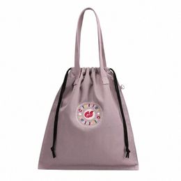fi Women Fabric Drawstring Bag High Quality Nyl Female Bundled Handbag Pretty Style Girls Shop Shoulder Bag P92v#