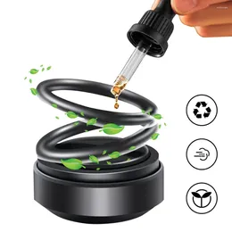 Solar Powered Diffusers Portable Double Ring Car Rotating Suspension Decoration Accessories