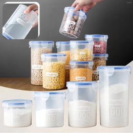 Storage Bottles Kitchen Box Sealed Food Preservation Plastic Container Tank Grains Can Glass