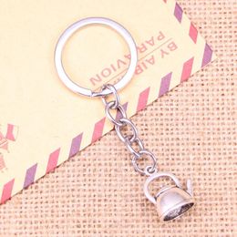 Keychains 20pcs Fashion Keychain 20x17x10mm Teapot Kettle Pendants DIY Men Jewellery Car Key Chain Ring Holder Souvenir For Gift