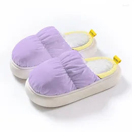 Slippers A66zxw Can Be Worn Outside To Keep Warm And Velvet Thick Soles For Home Outdoor Use