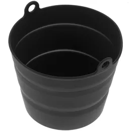 Take Out Containers Drum Lining Bucket Liner For Barbecue Foldable Oil Inner Silicone Folding Reusable