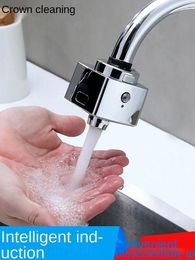 Bathroom Sink Faucets Water Saving Sensor Kitchen Faucet Accessories Automatic Intelligent Household Basin Splash Free Contact