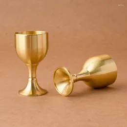 Tumblers Brass Chalice Cup Cocktail Glass Wine Goblet Beverage Tumbler Metal Liquor For Party Home Accessories