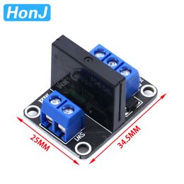 Relay Module Solid State High Level 5V 12V 24V DC 1 2 4 8 Channel SSR Solid State Relay Module For ARDUINO G3MB-202P SSR AVR DSP