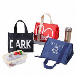 insulated Lunch Bags Cvenient Food Storage Takeaway Thermal Bag Cooler Picnic Handbags Women p9XG#