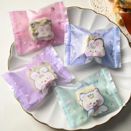 Gift Wrap AQ Cute Fluffy Little White 4in1 Colour Packaging For Biscuits Cartoon Bear Party DIY Snowflake Crispy Bags