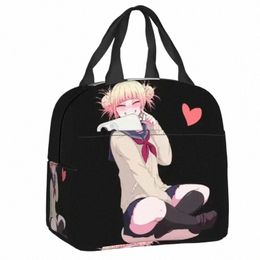 love Insulated Lunch Bag for Cam Japan Anime My Hero Academia Leakproof Cooler Thermal Lunch Box Women Children 59Bs#