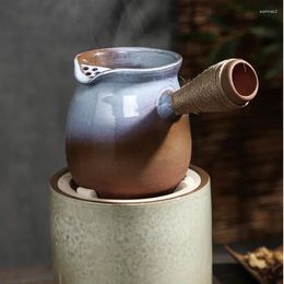 Teaware Sets Creative Tea Brew Stove Stylish Home Milk Pot Big Capacity Thicken Side Handle Anti High-Temperature Tool