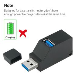 USB Type C 3.0 Hub High-Speed Data Transfer Rotate USB 3.0 Hub Splitter with 3 USB Ports for Macbook Pro PC Laptop Accessories