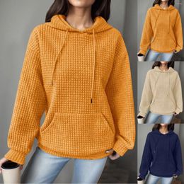 Women's Hoodies Womens Hoodie With Loose Pullover Long Sleeve Spliced String Pocket Sweater Sweatshirt Tops For Women
