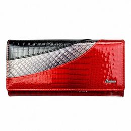 hh Women Wallets Brand Design High Quality Leather Wallet Female Hasp Fi Alligator Lg Women Wallets And Purses l0B7#