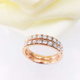 Skinny Rose Gold 1/2Ct T.W. Half Eternity Moissanite Ring