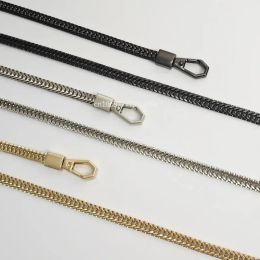 40/100/120cm Snake Bone Chain Gold/Silver/Black Bag Strap Replacement Metal Shoulder Strap Crossbody Bag Chain Bag Accessory