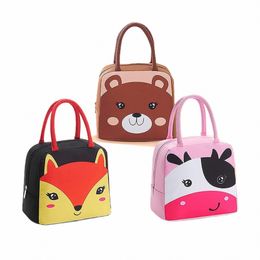 bear Thermal Insulated Lunch Bag Box Portable Reusable Lunch Bag Cooler Tote Lunch Bag For Boys Girls School Office Picnic N6CJ#