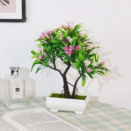 Decorative Flowers Simulated Plant Potted Plants Indoor Green Fake Office Table For Desktop Home Garden Decoration