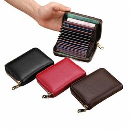 multifuncti Bank/ID/Credit Card Bag For Lady Holder Multi-Card Wallet Case Card Holder Wallet Women Men Solid Color Portable f4S1#